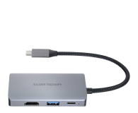 Silver Monkey Adapter USB-C - 2x HDMI 4K60Hz, USB-A, PD 100W - 1202273 - zdjęcie 2